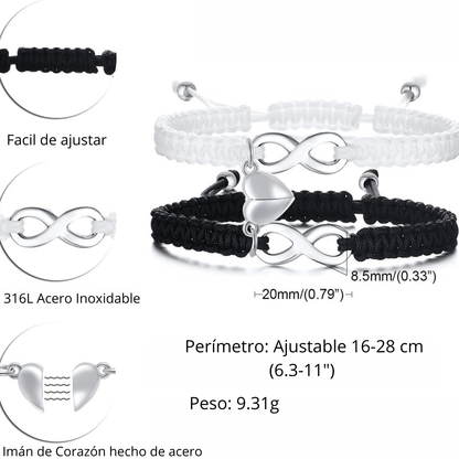 Pulseras Magnéticas Amor Infinito